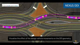 Plan Design and Evaluate Diverging Diamond Interchange Geometries  NEXUS® DDI [upl. by Aranahs]