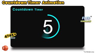 10Countdown Timer Animation 5s PowerPoint  Timer Countdown [upl. by Hainahpez]