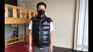 Moncler Bormes Down Vest in Black Try On Review [upl. by Thurlow]