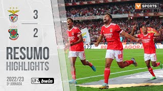 Highlights  Resumo Benfica 32 Paços de Ferreira Liga 2223 3 [upl. by Uolyram]