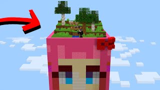 Sobreviví en Un Chunk de CHICA en Minecraft [upl. by Eelano283]