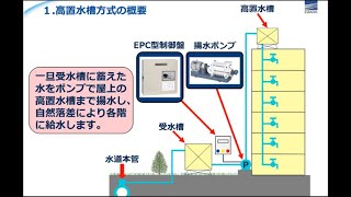 屋上のタンクはどう活用されているの？＜高置水槽方式とは＞ [upl. by Eiryk524]