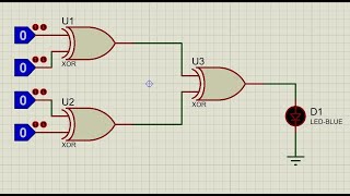 Even Parity Bit Generator  Proteus  Digital Electronics [upl. by Ynaittirb]