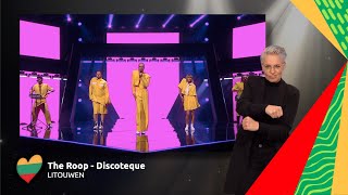 The Roop  Discoteque  Litouwen 🇱🇹  Sign dance  ESC21 [upl. by Shaia335]