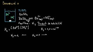 Équilibre de dissolution  introduction [upl. by Arrimat]