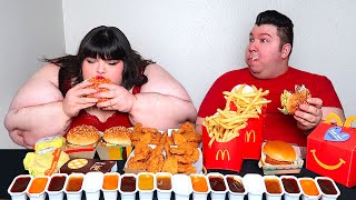 Massive McDonalds Feast With Hungry Fat Chick • MUKBANG [upl. by Edals]