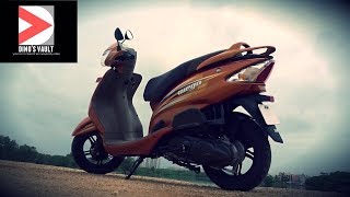 TVS Wego 2017 First Ride Review Walkaround ScooterFest [upl. by Neerahs]