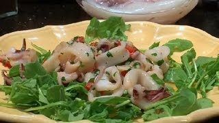 How to Make an Italian Calamari Salad  Italian Specialties [upl. by Oluas]