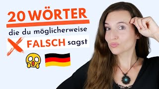 20 WÖRTER AUF DEUTSCH die du möglicherweise FALSCH sagst 🇩🇪 Aussprache lernen praktisch Deutsch [upl. by Annoeik]