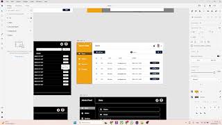 UI\UX design admin panel for web design profiledark mode part 10 with adobe xd [upl. by Asnerek]