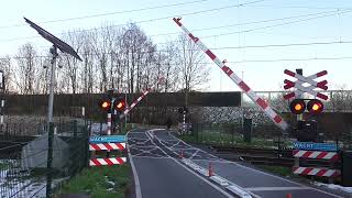 Spoorwegovergang Dordrecht Level Crossing Passage a Niveau Railroad Bahnübergang [upl. by Naliorf]