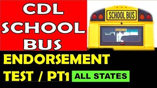 CDL School Bus Endorsement Test Part1 [upl. by Oecam868]