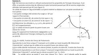 Énergie potentielle amp énergie mécanique Exercice 1 [upl. by Nohsyar83]