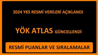 SON DAKİKA  YKS RESMİ SIRALAMA VE PUANLARI AÇIKLANDI  YÖK ATLAS GÜNCELLENDİ 2025 YKS PUANLARI [upl. by Koloski]