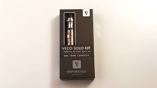 Vaporesso Veco Solo kit Unboxing [upl. by Llenaej]