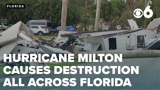 Hurricane Milton wreaks havoc across the state of Florida [upl. by Eicnarf]