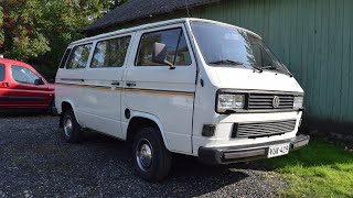 Starting 1989 Volkswagen Caravelle T3 16D After 4 Months  Test drive [upl. by Oralia]