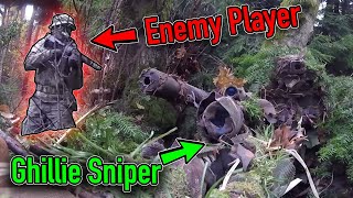 Invisible Ghillie Sniper 👻Unbelievable Airsoft Gameplay [upl. by Neiluj211]