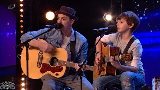 Britains Got Talent 2018 Jack amp Tim Adorable Father amp Son Duet Full Audition S12E03  Popcorn [upl. by Ahsiemal]