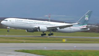 4K  Ceiba Intercontinental Boeing 767300ER 3CMAG landing at GenevaGVALSGG [upl. by Eleinad]