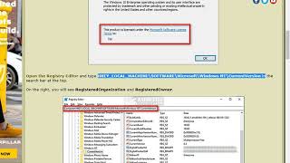 How to Change Windows Registered Owner and Organization Info [upl. by Yenar]