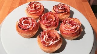 Simple and Beautiful Apple Roses  Cheeky Crumbs [upl. by Yssim]