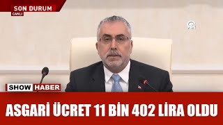 Asgari ücret belli oldu 11 bin 402 Lira [upl. by Analaf]