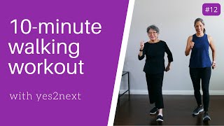 10minute Indoor Walking Workout for Seniors Beginner Exercisers [upl. by Rehpretsirhc621]