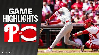 Phillies vs Reds Game Highlights 42524  MLB Highlights [upl. by Haon]