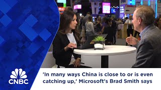 In many ways China is close to or is even catching up Microsofts Brad Smith says [upl. by Olfe]