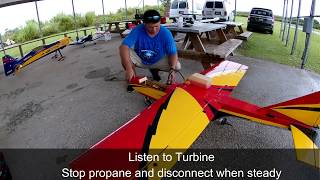 Starting an RC Turbine Jet [upl. by Dever491]