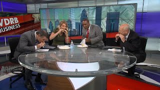 WDRB News Team Tries New Pickle Sandwich From Boones Deli [upl. by Maybelle]