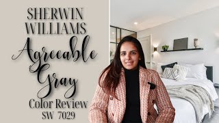 Sherwin Williams Agreeable Gray SW 7036 Color Review [upl. by Randal80]