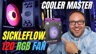 Cooler Master Sickleflow 120 RGB PC Case Fan Unboxing amp Overview [upl. by Terrance]