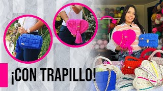 ESPECTACTULARES😱😱 BOLSOS CON TRAPILLO  INCREÍBLE TALENTO 😲 🧶 [upl. by Ltsyrk]