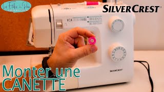 Réaliser une canette sur une machine à coudre SNM33 Silvercrest Lidl [upl. by Eilime]