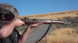 M1 Garand shooting [upl. by Kcolttam]