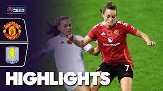 Third Draw For United  Manchester United v Aston Villa Highlights  Barclays WSL 202425 [upl. by Antoinetta]