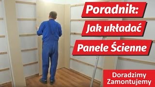 Poradnik montażowy Panele ścienne jak montować pokazuje fachowiec Vox remont [upl. by Ellecrag916]