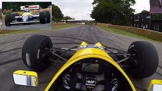 Drivers Eye Williams FW13B at Goodwood [upl. by Orutra]