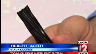 Health Alert Black Licorice Candy Warning [upl. by Yelrah930]