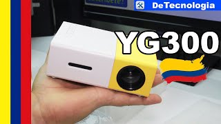 MINI PROYECTOR led YG300 en colombia  Venta de mini proyectores en Cali Colombia Detecnologia [upl. by Asihtal]