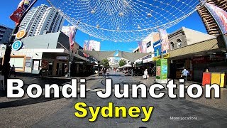 Bondi Junction Shopping Street  Walking Tour  Sydney Australia [upl. by Fonville]