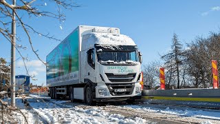 Smartroad Gotland wireless charging of a 40 ton electric truck [upl. by Sousa827]