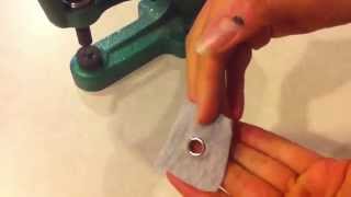 How to Install Grommets with a KAM TableTop Snap Press [upl. by Aisel34]