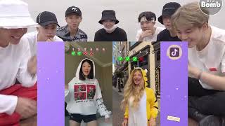 BTS REACTION Kika Kim vs Tiktokers [upl. by Atnoek]