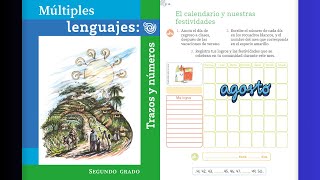 El calendario de nuestras festividades agosto página 10  Múltiples lenguajes trazos y números [upl. by Clarie]