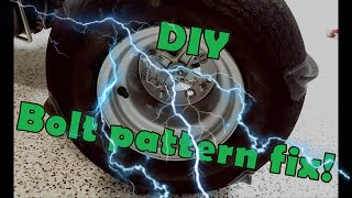 How to Drill New Bolt Pattern  Old Wheels on New Ride [upl. by Eoz]