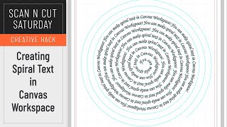 How To Create Spiral Text In Canvas Workspace [upl. by Anomer]