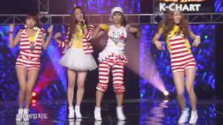 KChart 16 ▲26 Push Push  Sistar 2010618  Music Bank Live [upl. by Paza]